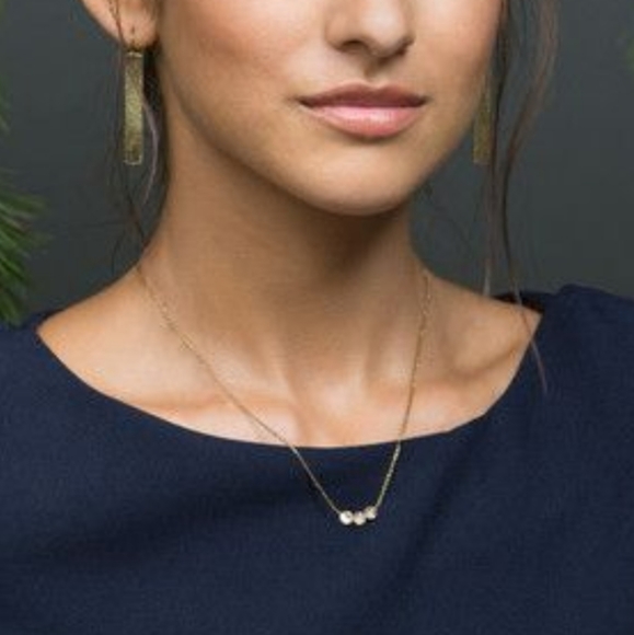 Aurora Brass Necklace by Purpose - Picture 8 of 12